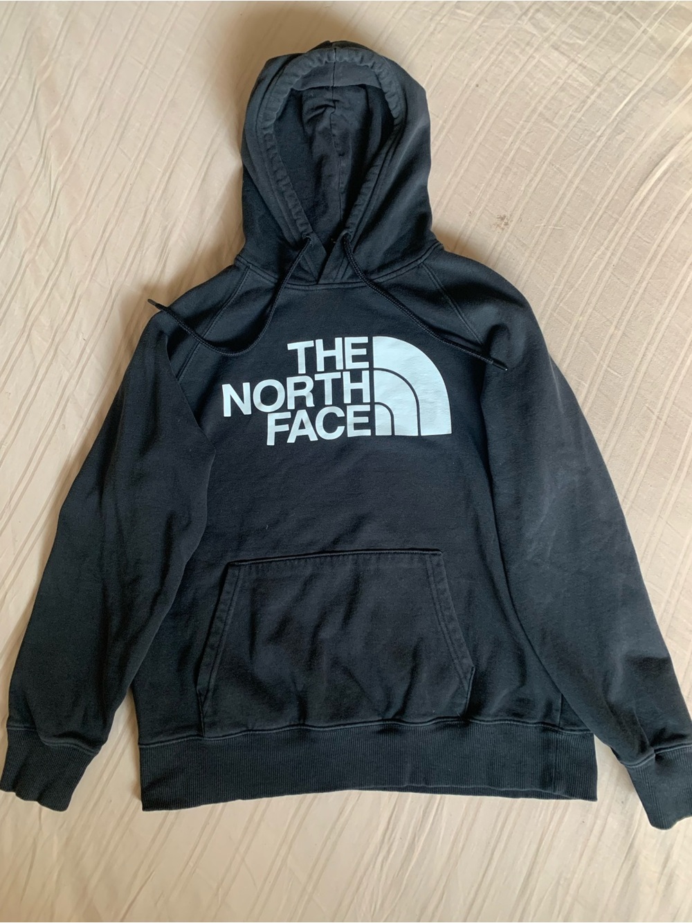 The North Face Black Hoodie with White Logo